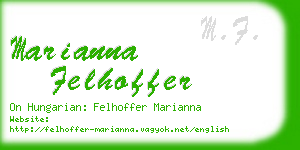 marianna felhoffer business card